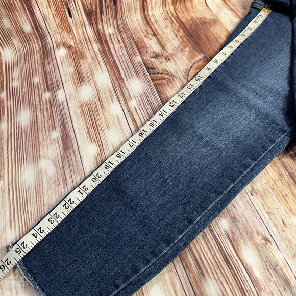 Judy Blue SKINNY FIT Size 13/31 High Rise Raw Hem Jeans Denim Pants 33x25.5 - Picture 7 of 12